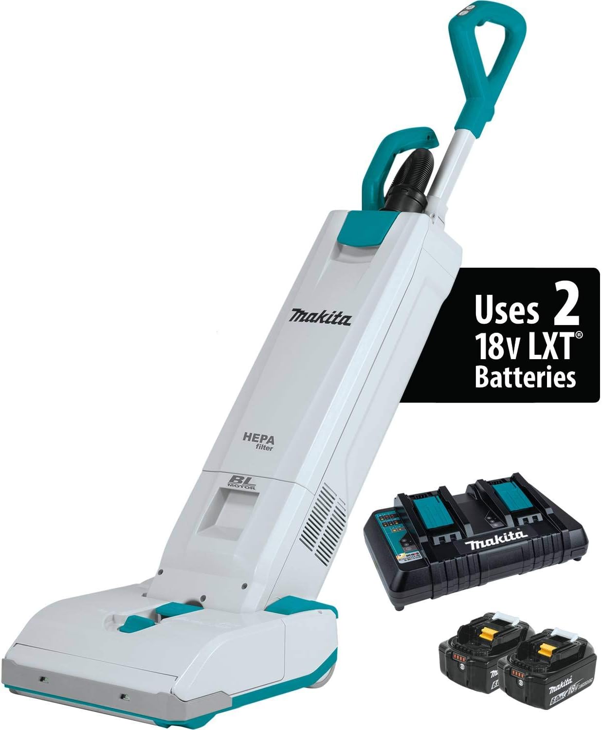 MAKITA Cordless Upright Vacuum DVC560PT2 (Battery & Charger Included) - Super Vacs Vacuums