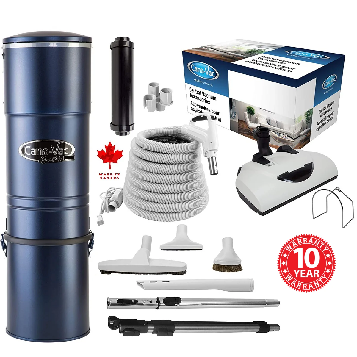 CanaVac Signature ACAN590 Central Vacuum Cleaner - Flow thru - Up to 5,000 Sq Ft