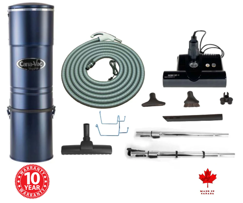 CanaVac Signature ACAN690 Central Vacuum Cleaner - flow through Motor - Up to 8,000 Sq Ft