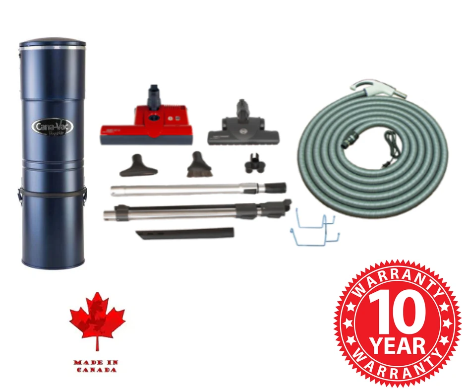 CanaVac Signature ACAN690 Central Vacuum Cleaner - flow through Motor - Up to 8,000 Sq Ft