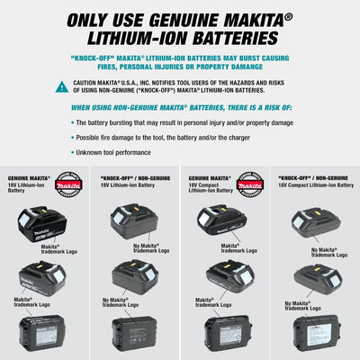 Makita 2x 18V LXT® Lithium-Ion Battery and Dual Port Charger Starter Pack (5.0Ah) Y-00359 - Super Vacs Vacuums
