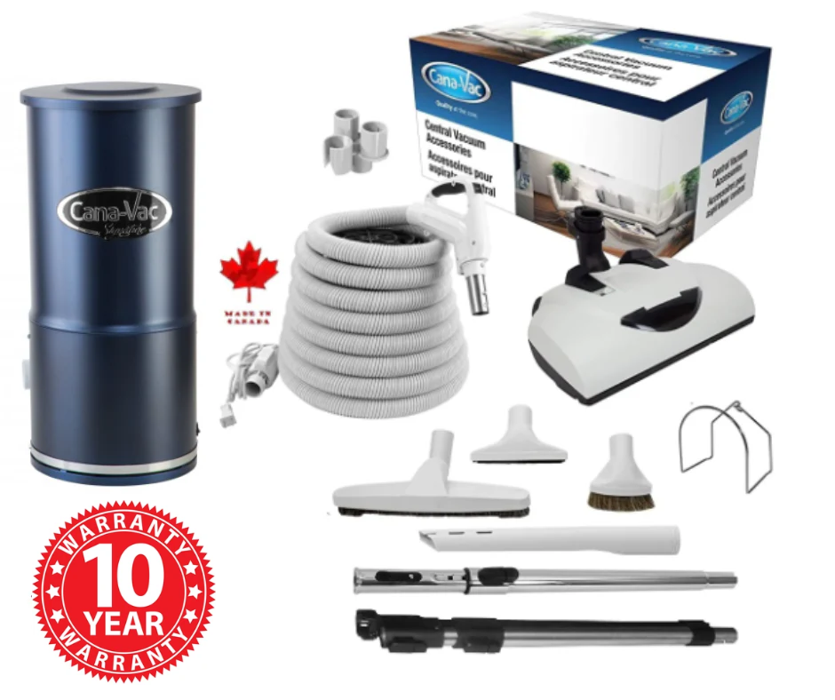 CanaVac Signature CONDO ACAN490 Central Vacuum Cleaner + Bundle