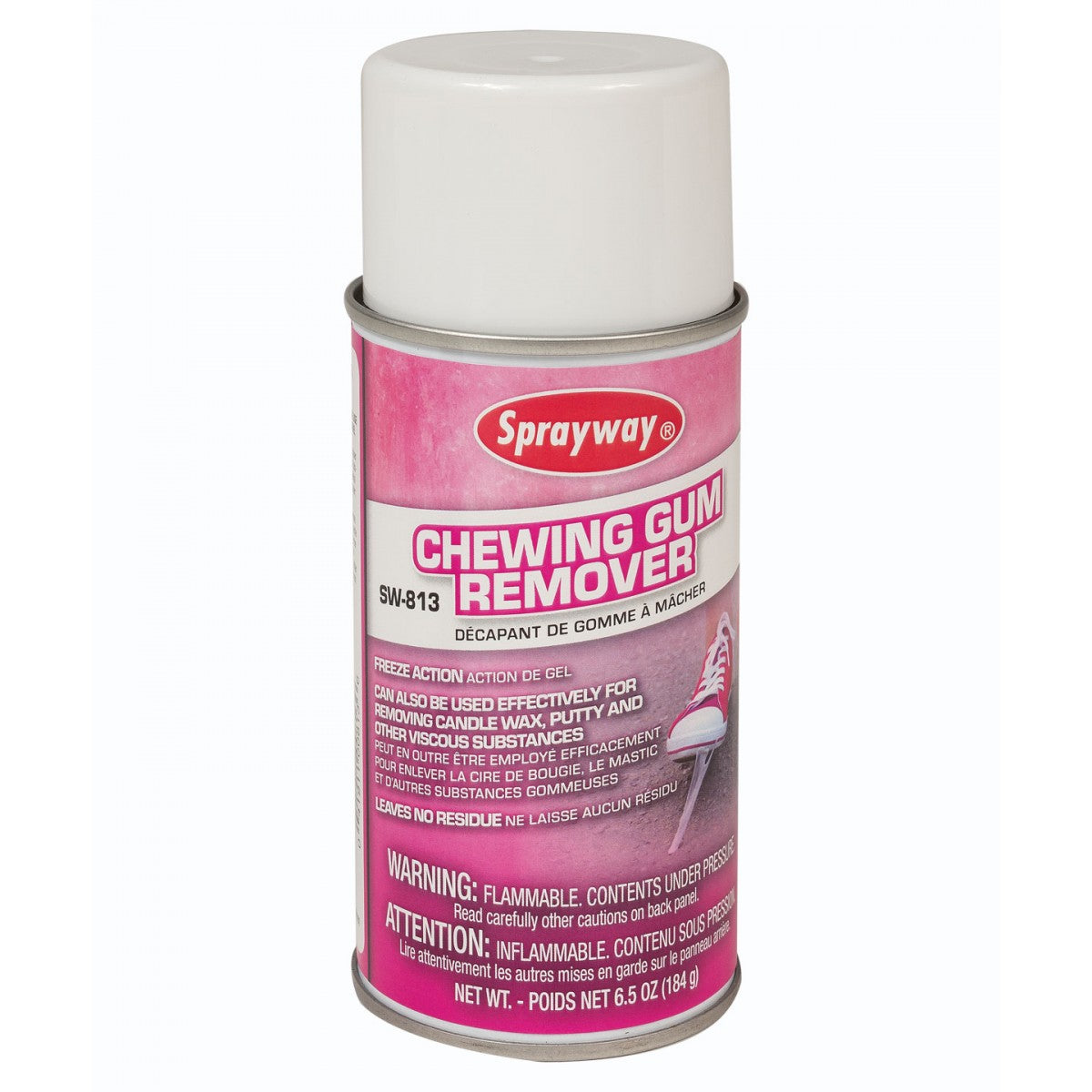 Gum and Other Viscous Substances Remover - Freeze Action - 6.5 oz (184 g) - Sprayway - Claire SW813 - Super Vacs Vacuums