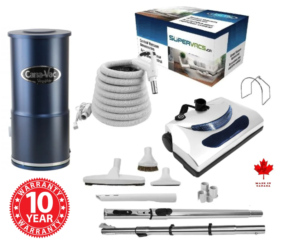 CanaVac Signature CONDO ACAN490 Central Vacuum Cleaner + Bundle