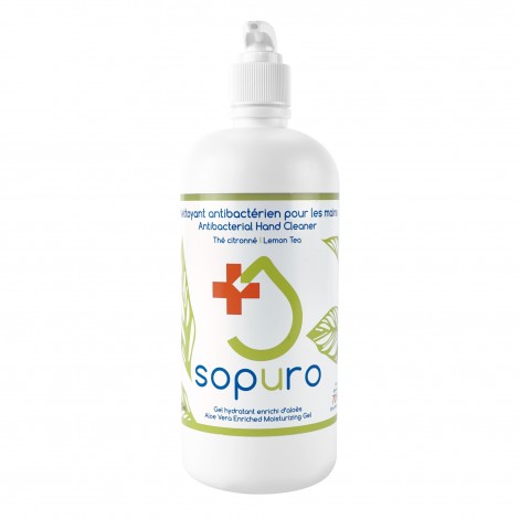 Sopuro Antibacterial Hand Wash - Lemon Tea Fragrance - Moisturizing Gel with Aloe - 500 ml - Super Vacs Vacuums