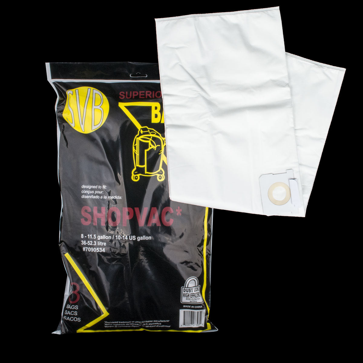 Shop Vac 5 – 8 Gallon U.S. (18 – 29.5L) Collector Bags - Type E - Super Vacs