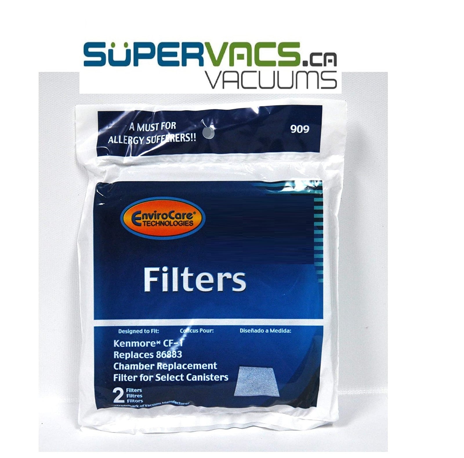 Kenmore CF-1 Pre-Motor Filter, Replaces Part# 86883 - Super Vacs