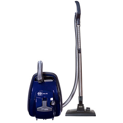 SEBO Airbelt K2 Kombi in Dark Blue- Canister vacuum for hardfloors - Super Vacs