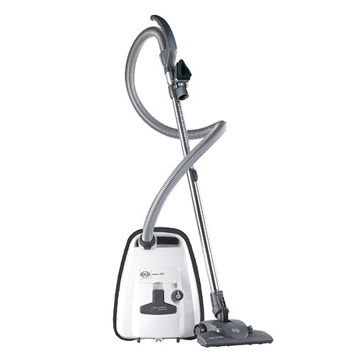 SEBO Airbelt K2 Kombi in White - Canister vacuum for hardfloors - Super Vacs