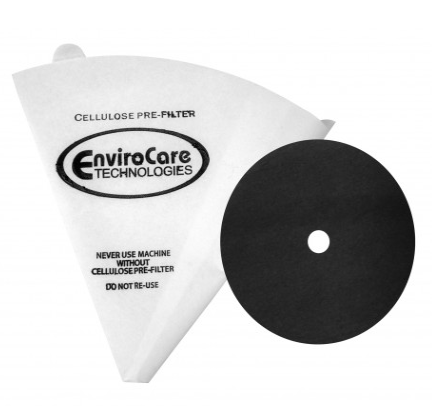 Cone Shape Paper Bag for Filter Queen Vacuum - Pack of 12 Bags + 2 Motor Filters - Envirocare 200JV - Super Vacs Vacuums