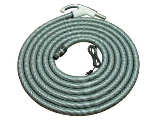 SEBO Deluxe Central Vacuum Kit with White ET-2 15" Power Head (30Ft-35Ft) - Super Vacs Vacuums