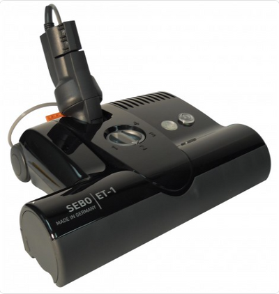 Canavac Ethos CV700 with SEBO Standard Central Vacuum Kit with ET-1F2 12" Power Head Designed for Hard Floors and Low-High Pile Carpeting (30Ft, 35Ft Hose) - Super Vacs Vacuums