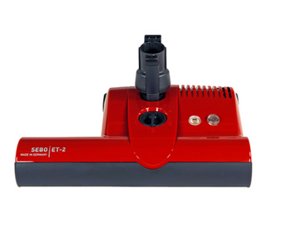 SEBO Deluxe Central Vacuum Kit with Red ET-2 15" Power Head (30Ft-35Ft) - Super Vacs Vacuums