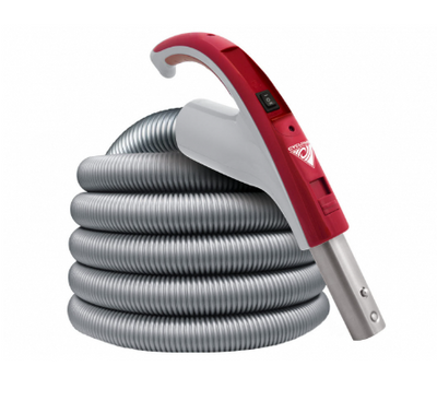 Electric hose 110/24V Cyclo Vac with hybrid connection - direct connect or pigtail power cord - Super Vacs Vacuums