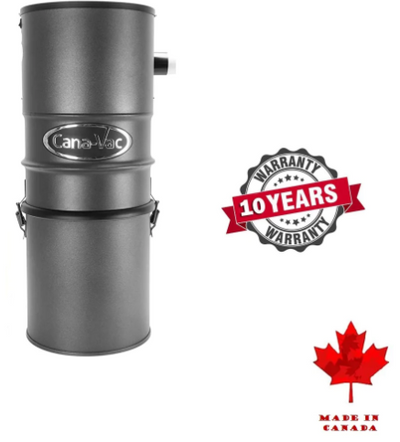 Canavac Ethos CV700 with SEBO Standard Central Vacuum Kit with ET-1F2 12" Power Head Designed for Hard Floors and Low-High Pile Carpeting (30Ft, 35Ft Hose) - Super Vacs Vacuums