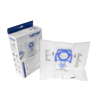 HEPA Microfilter Bag for Zelmer 450 Canister Vacuum - Pack of 4 Bags + 1 Filter - Zelmer ZVAC100B - Super Vacs Vacuums