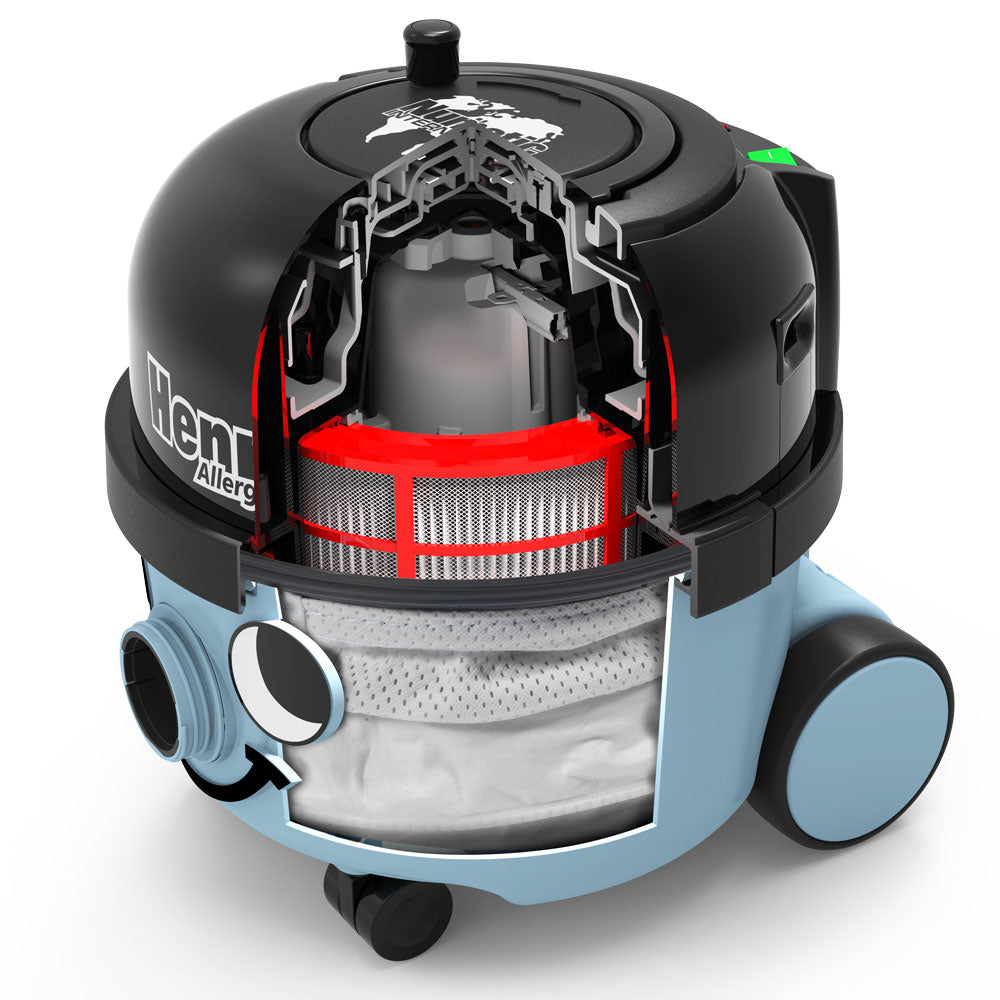 Numatic Henry Allergy HVA 160 - with highest allergen standard filtration - Super Vacs