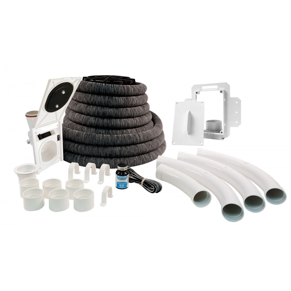 Hide-a-Hose Retractable Kit (with Hose Cover) - Super Vacs