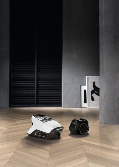 Miele Boost CX1 Parquet Bagless Canister -  (Lotus White-Rose Gold 41NCE030CDN) - Super Vacs Vacuums