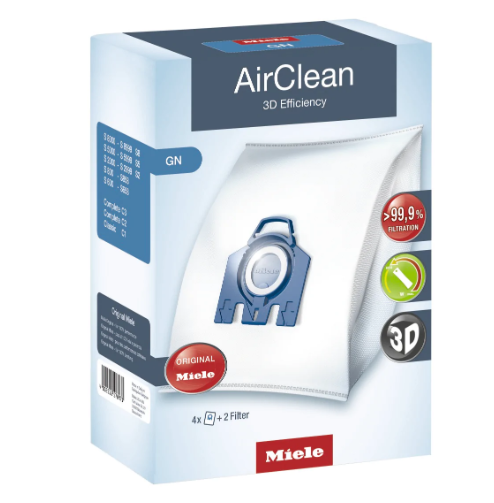 Miele GN XL-Pack of AirClean 3D Vacuum Bags (8+4) - Super Vacs Vacuums