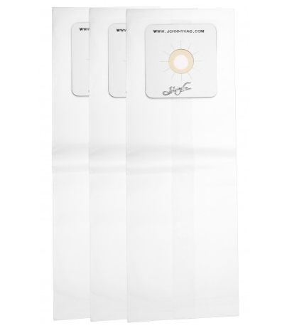 Paper Bag for Central Vacuum Johnny Vac, RhinoVac, Nutone, Hoover - Pack of 3 Bags - Super Vacs Vacuums