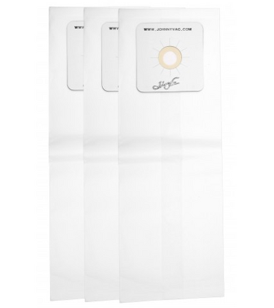 Paper Bag for Central Vacuum Johnny Vac, RhinoVac, Nutone, Hoover - Pack of 3 Bags - Super Vacs Vacuums