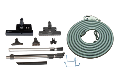 Canavac LS590 with SEBO Premium Central Vacuum Kit with ET-2 15" Power Head Designed for Hard Floors and Low-High Pile Carpeting   (30Ft, 35Ft Hose) - Super Vacs Vacuums