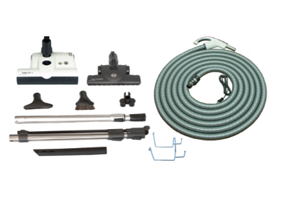 SEBO Premium Central Vacuum Kit with White ET-1 12″ Power Head (30Ft-35Ft) - Super Vacs Vacuums