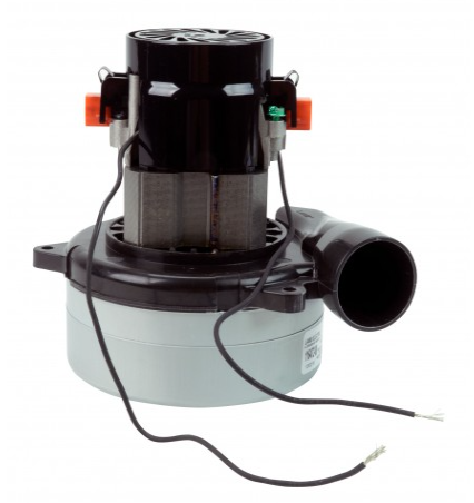 Tangential Vacuum Motor - 5.7" dia - 2 Fans - 120 V - 11.7 A - 1365 W - 404 Airwatts - 106.7" Water Lift - 112 CFM - Lamb / Ametek 116472-00 (B) - Super Vacs Vacuums