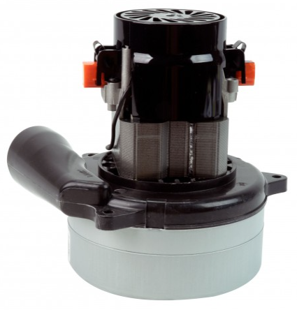 Tangential Vacuum Motor - 5.7" dia - 2 Fans - 120 V - 11.7 A - 1365 W - 404 Airwatts - 106.7" Water Lift - 112 CFM - Lamb / Ametek 116472-00 (B) - Super Vacs Vacuums