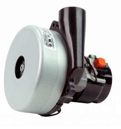 Tangential Vacuum Motor - 5.7" dia - 2 Fans - 120 V - 11.7 A - 1365 W - 404 Airwatts - 106.7" Water Lift - 112 CFM - Lamb / Ametek 116472-00 (B) - Super Vacs Vacuums