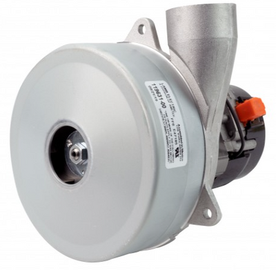 Tangential Vacuum Motor - 5.7" dia - 2 Fans - 120 V - 14.4 A - 1659 W - 515 Airwatts - 128" Water Lift - 114.5 CFM - Lamb / Ametek 040073 - Super Vacs Vacuums