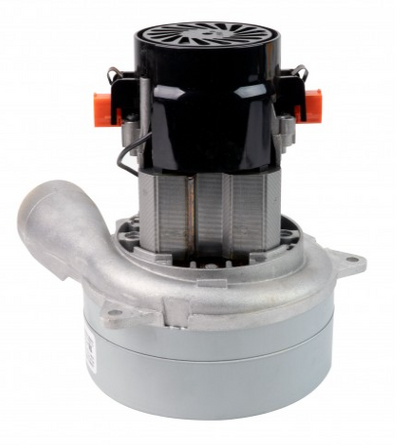 Tangential Vacuum Motor - 5.7" dia - 2 Fans - 120 V - 14.4 A - 1659 W - 515 Airwatts - 128" Water Lift - 114.5 CFM - Lamb / Ametek 040073 - Super Vacs Vacuums