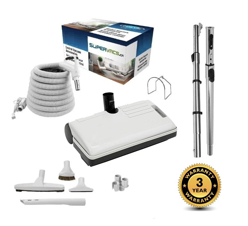Sweep and Groom Rugmaster ELECTRICAL ACCESSORY KIT - DESIGNED FOR HARDWOOD FLOORS, AREA RUGS,LOW CARPETING - UNIVERSAL FITS ALL - Super Vacs Vacuums