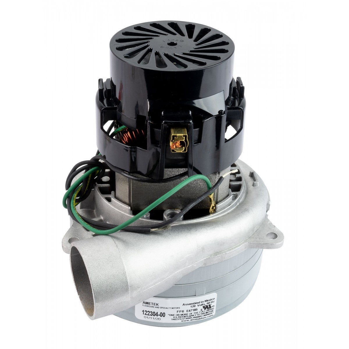 Tangential Vacuum Motor - 2 Fans -120 V - Lamb / Ametek 040099 (replacement for L11999200) - Super Vacs