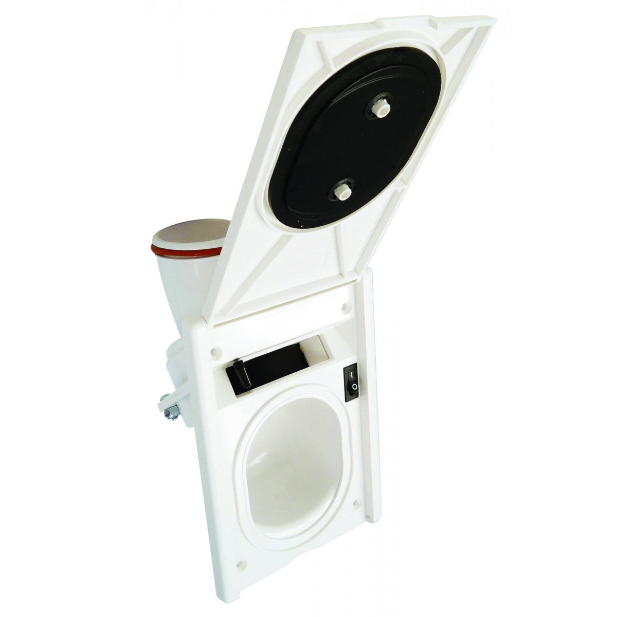 Hide-A-Hose Valve Trim Kit - for Central Vacuum Installation - White HS5000W - Super Vacs