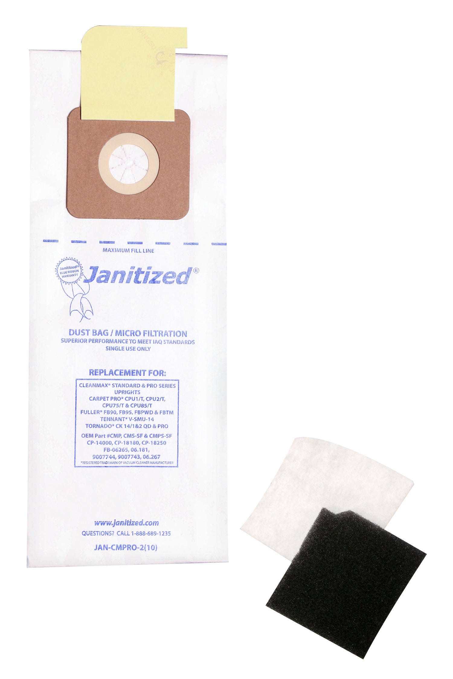 Janizited carpet pro bags full case - Super Vacs Vacuums