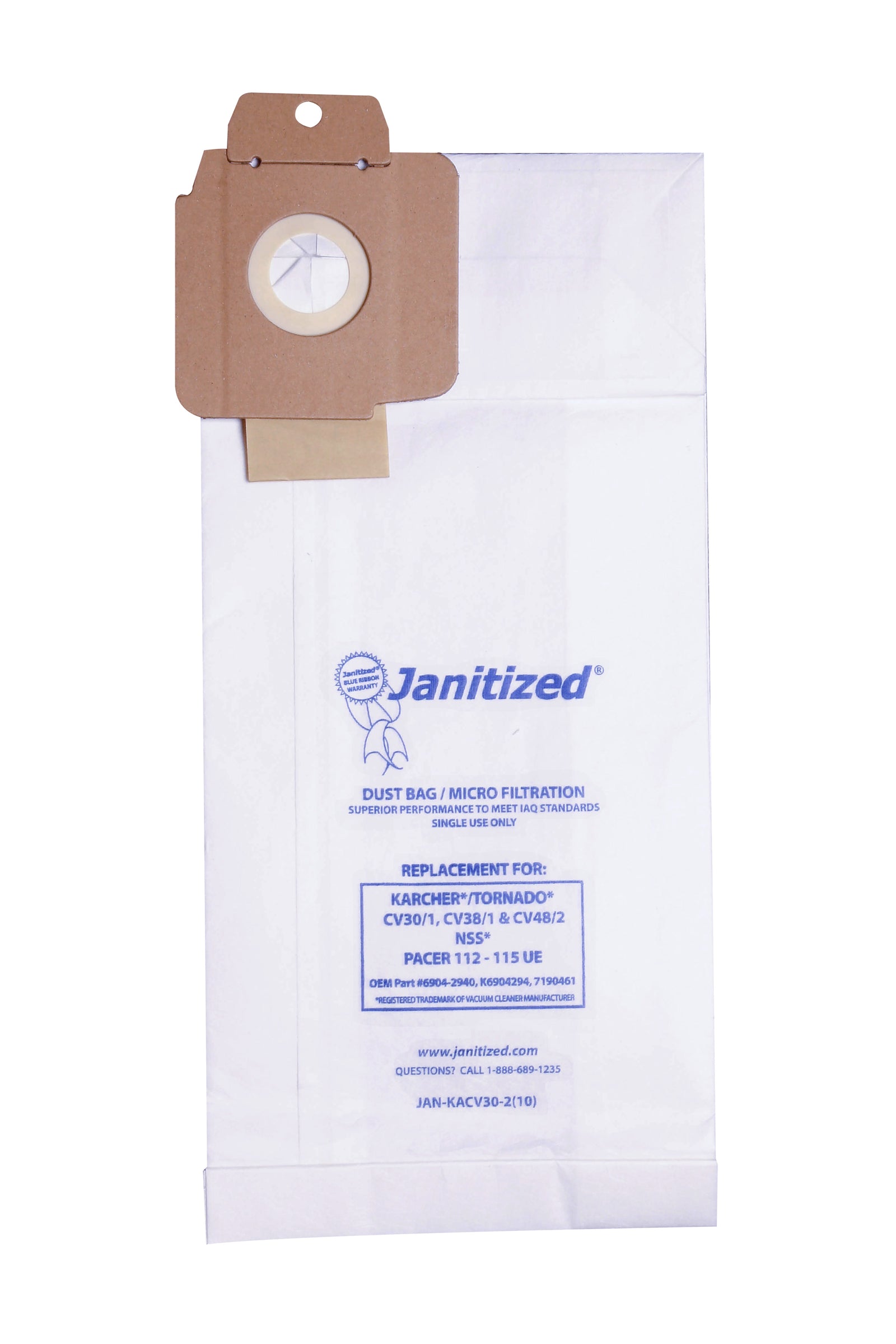 Janitized, JAN-KACV30-2(10) - Super Vacs Vacuums