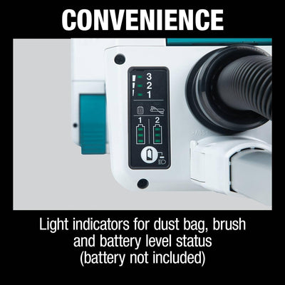 MAKITA Cordless Upright Vacuum DVC560PT2 (Battery & Charger Included) - Super Vacs Vacuums