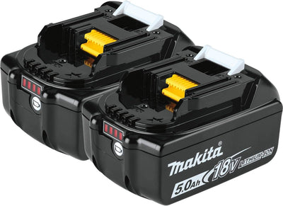 Makita Battery 18V LXT Lithium‑Ion 5.0Ah BL1850B-2 (2 Pack) - Super Vacs Vacuums