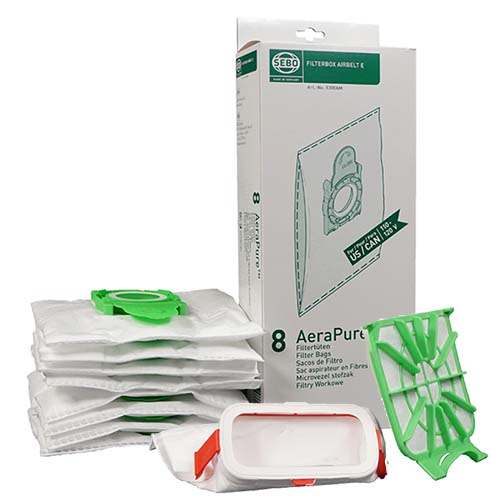 SEBO E3 vacuum bags + filters  service box 8334AM - Super Vacs Vacuums