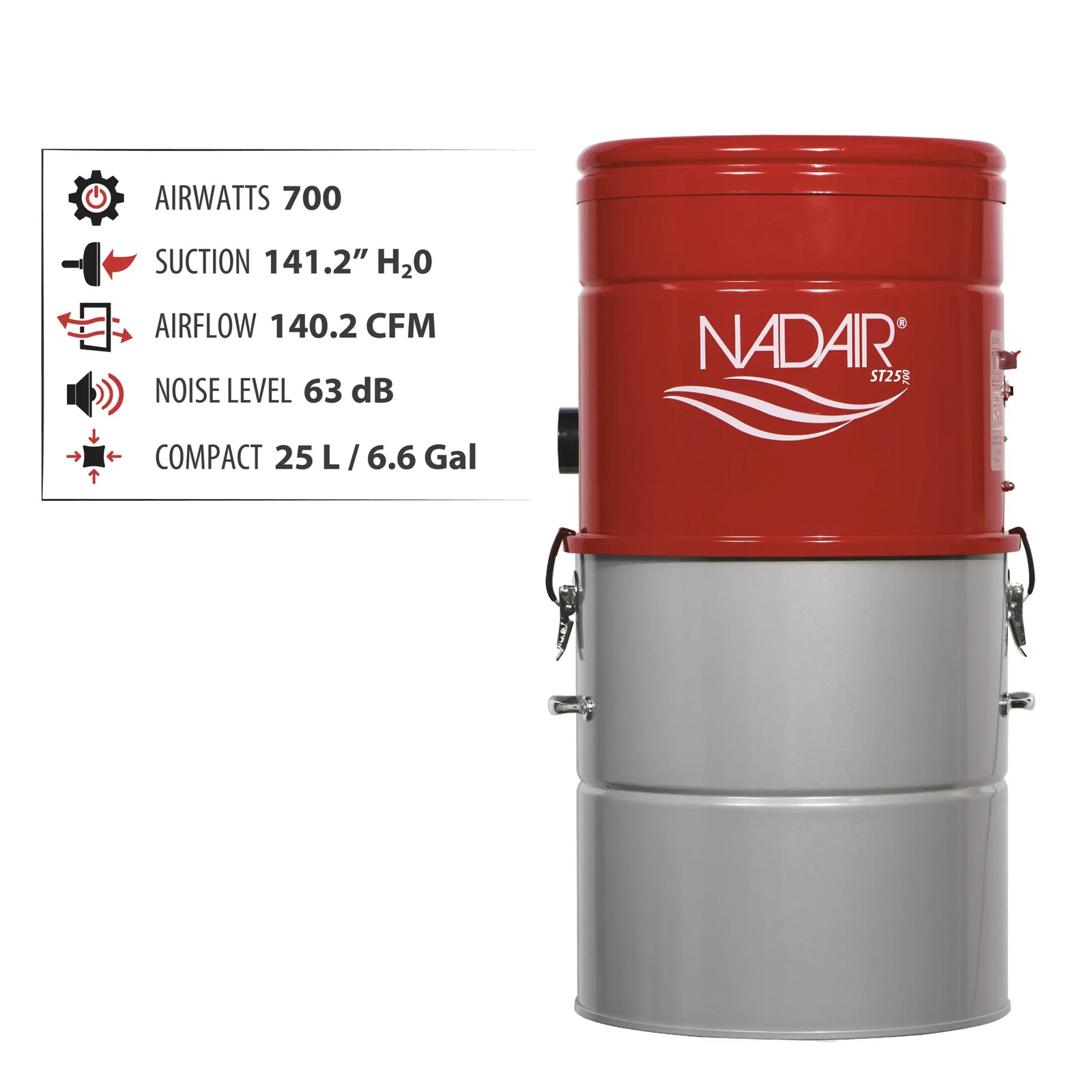Nadair ST-700-25H Central Vacuum