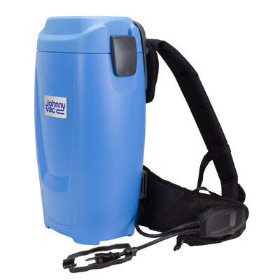 Backpack Vacuum - Johnny Vac - Capacity of 1.5 gal (5,65 L) - HEPA Filtration - with Accessories and Superior Quality Harness - Super Vacs Vacuums