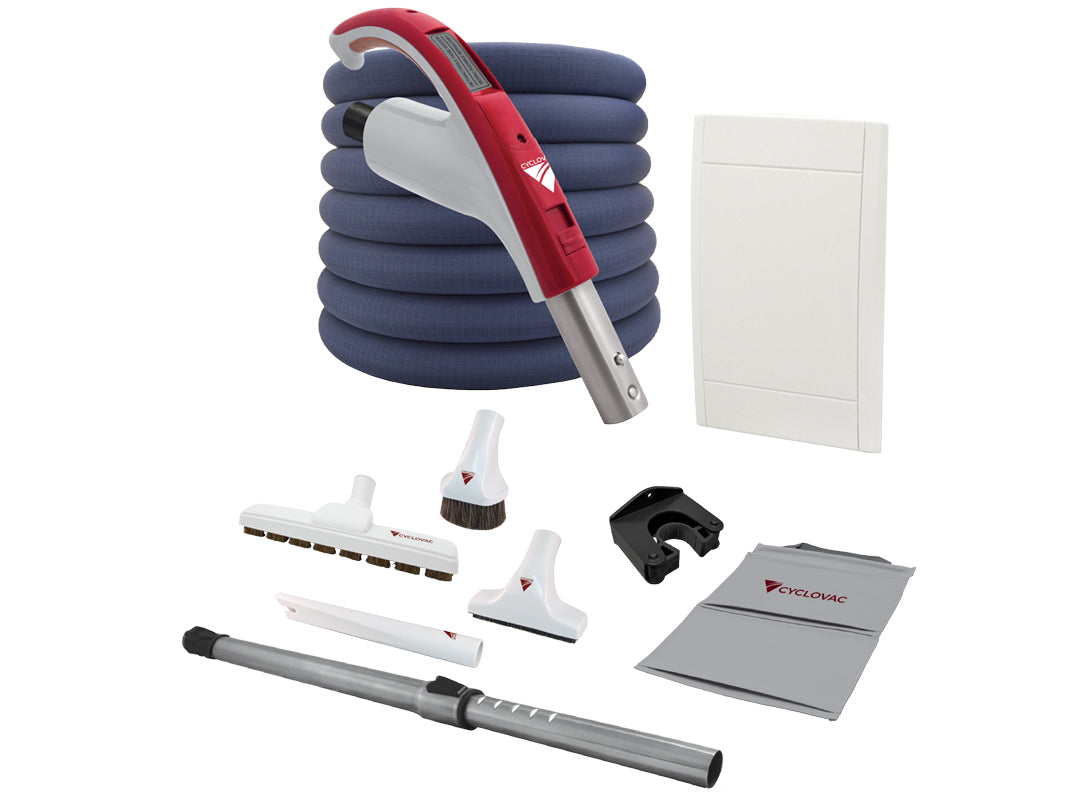 Retraflex attachments kit with SoftTouch hose and Exclusive Cyclovac handle - Super Vacs Vacuums