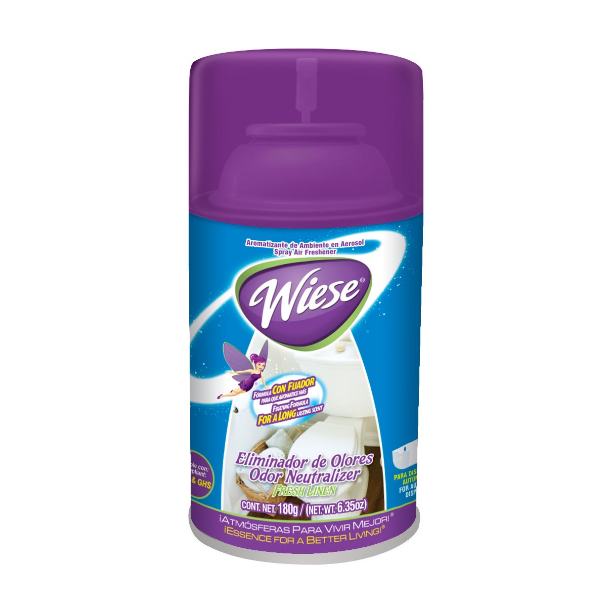 Odor Neutralizer - Fresh Linen Scent - 6,2 oz (180 ml) - Wiese NAEDC00 - Super Vacs Vacuums