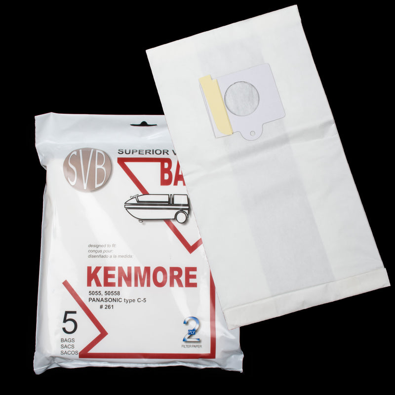 Kenmore/Panasonic 5055 Replacement Vacuum Bags (5 pack) - Super Vacs