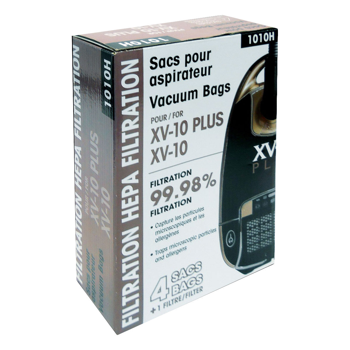 Johnny Vac XV10 HEPA Vacuum Bags (4 pack + 1 Filter) - Super Vacs