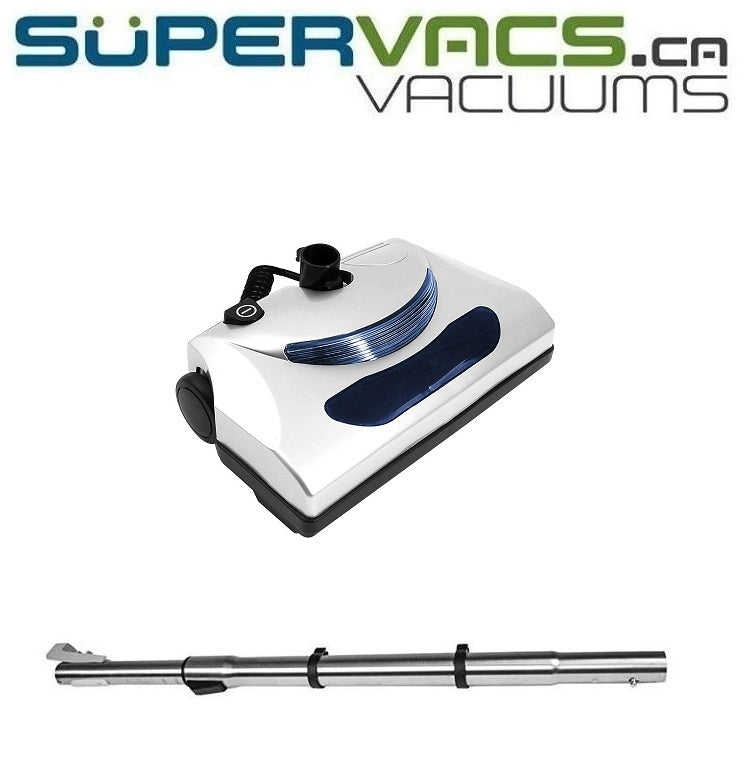 DELUXE PN11 ELECTRIC POWER HEAD FOR CENTRAL VACUUM CLEANER - UNIVERSAL FITS ALL - Super Vacs