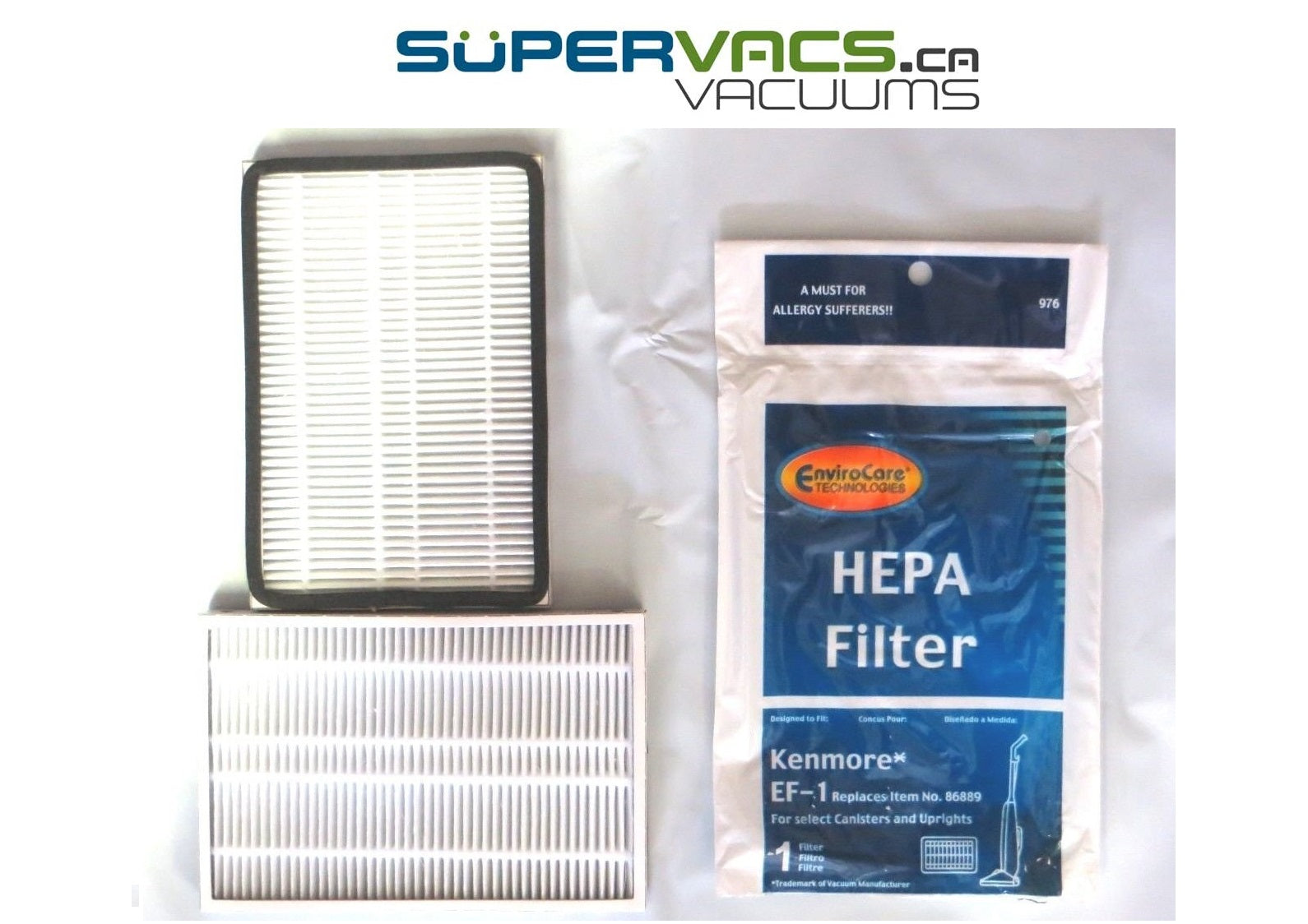 Kenmore EF-1 HEPA Exhaust Filter, Part Nr# 86889 - Super Vacs