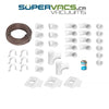 Installation Kit for Central Vacuum - 3 Inlets - with Accessories - Super Vacs